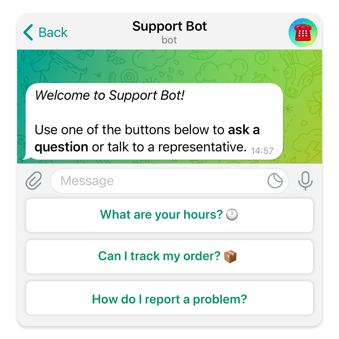 Customer Engagement through Telegram Bots