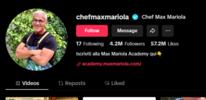 Italian chef TikTok influencers