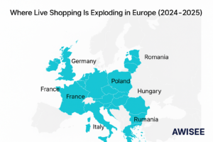 Live shopping in Europe