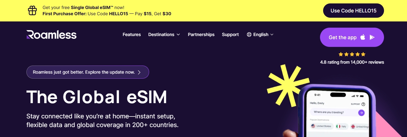 Alt="eSIM for business travelers"