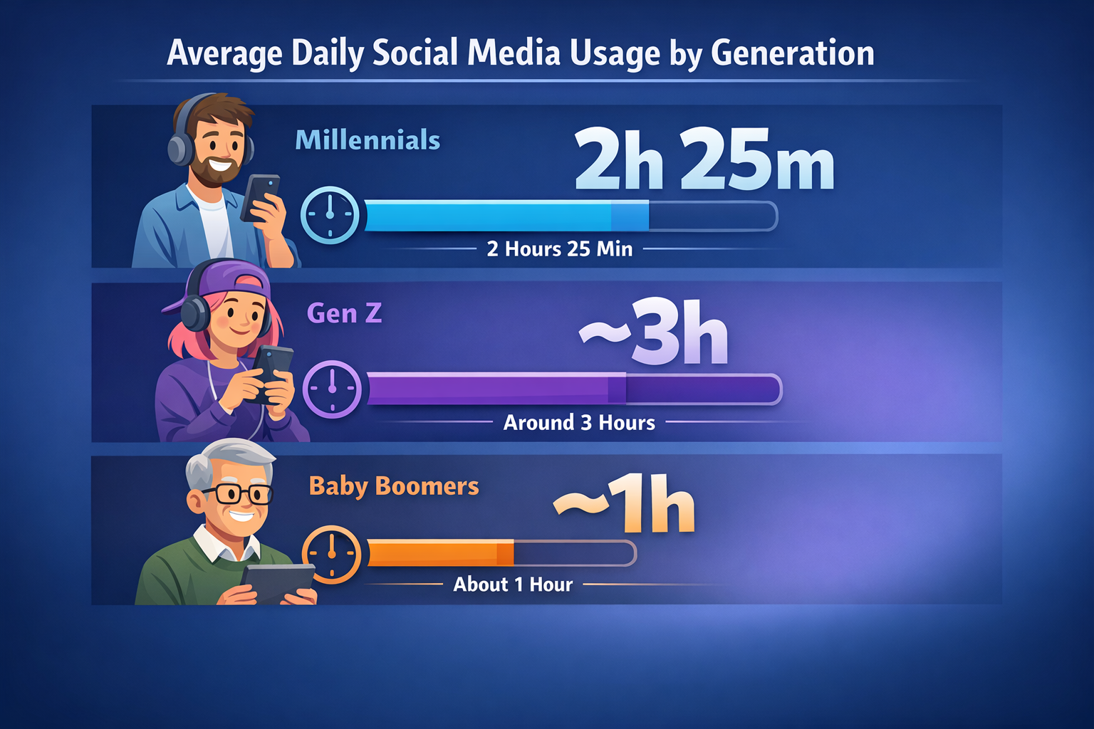Alt="millennials social media statistics"